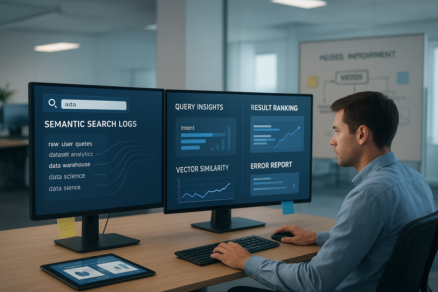Analyzing Semantic Search Log Data for System Improvement